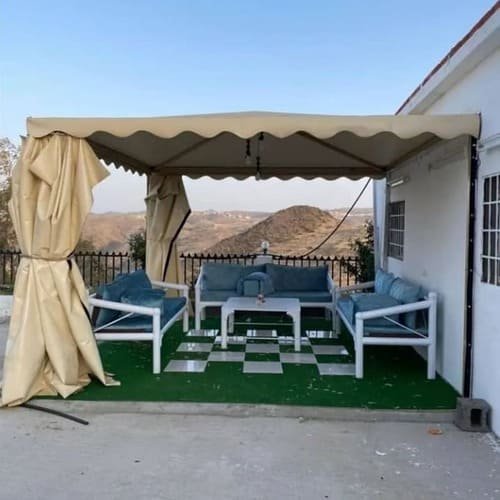 أجمل جلسات خارجية خشبية عصرية ورخيصة في الرياض